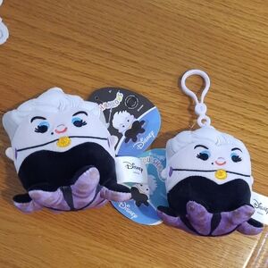 Disney Ursula Squishmallows Plush and Keychain Duo